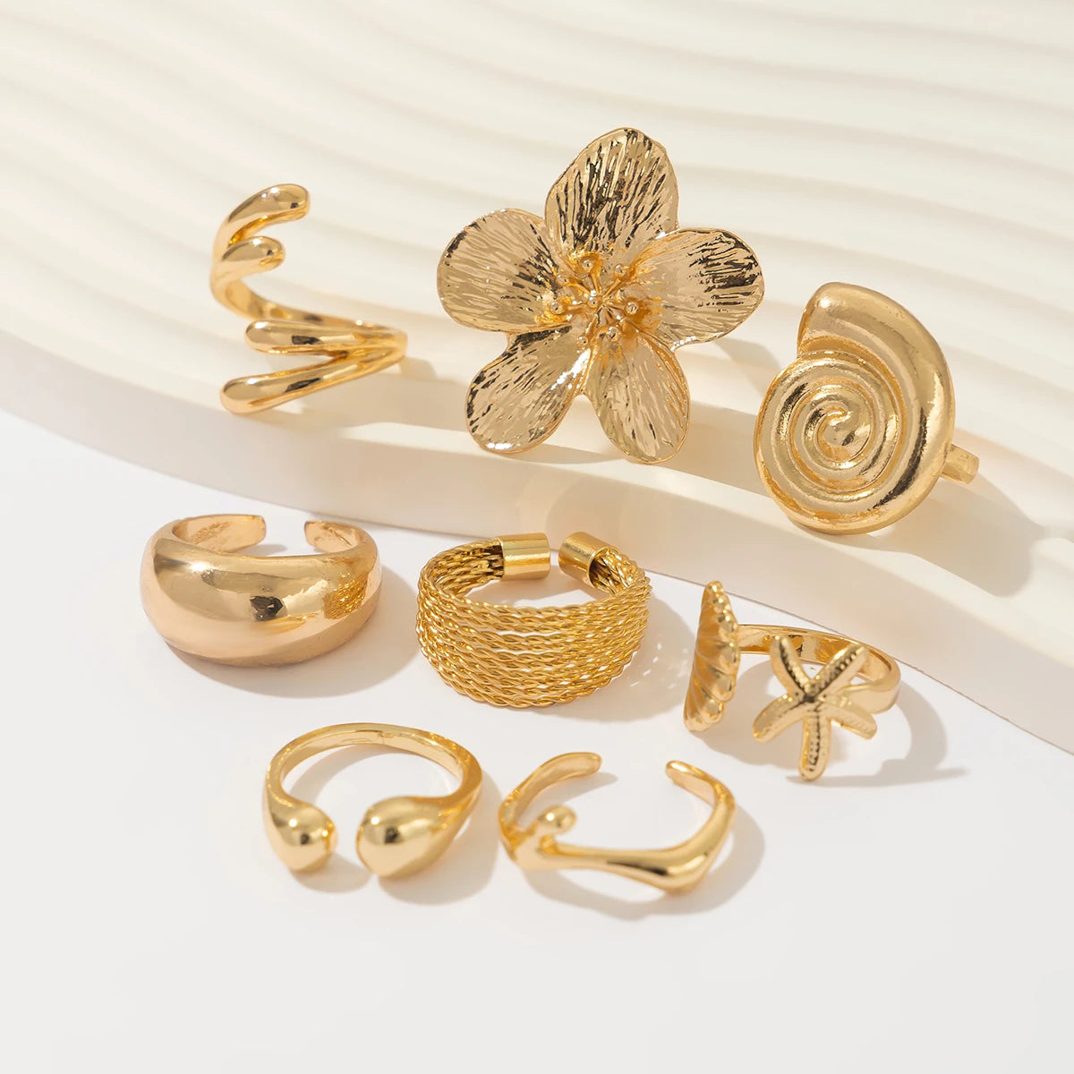 The Flora Ring Set