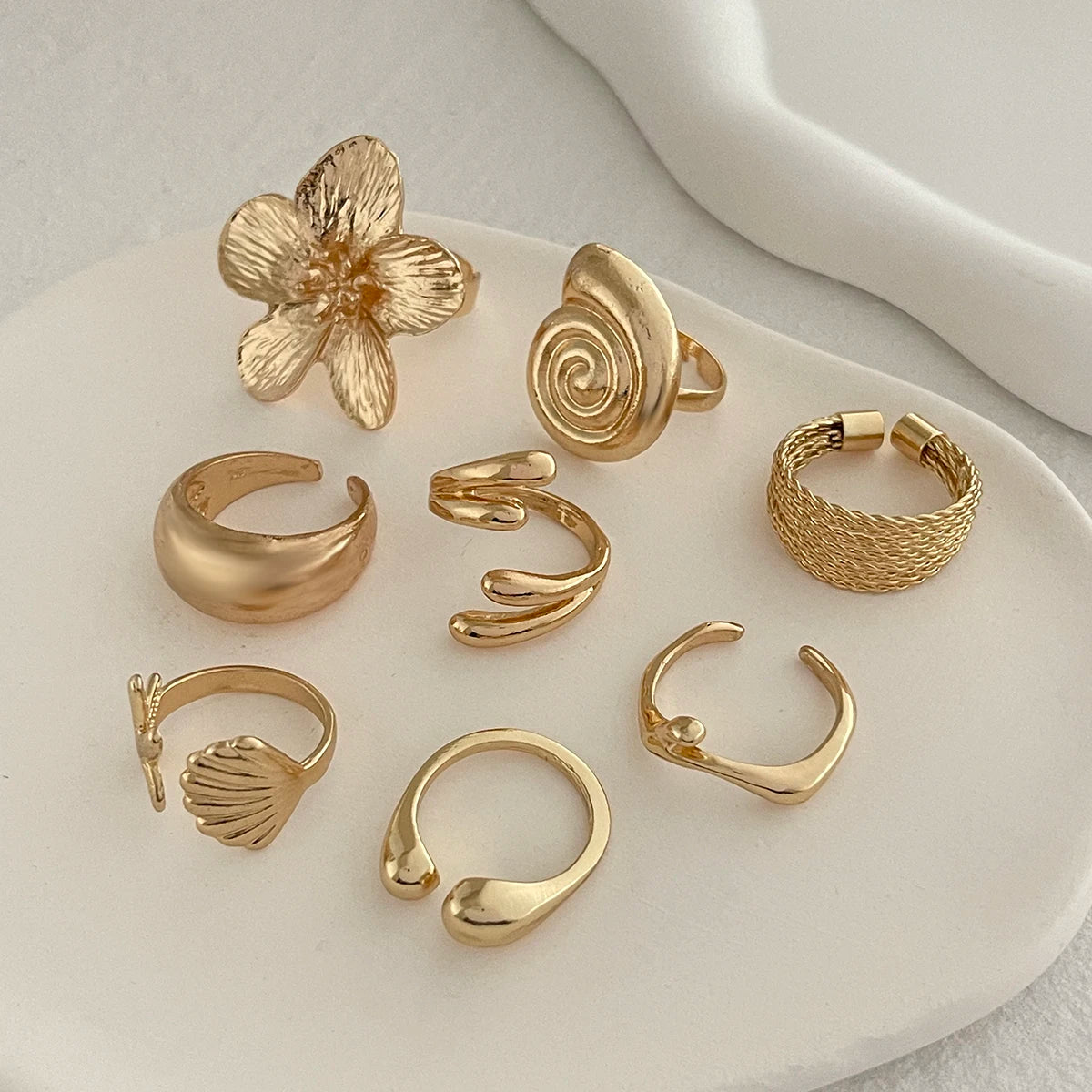 The Flora Ring Set
